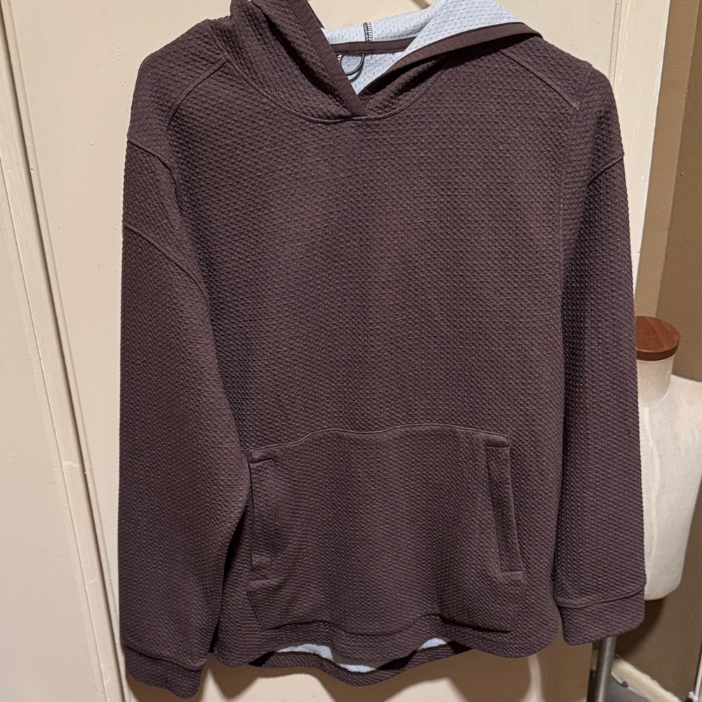 All In Motion size Small Men’s Brown Textured Hoodie like new excellent